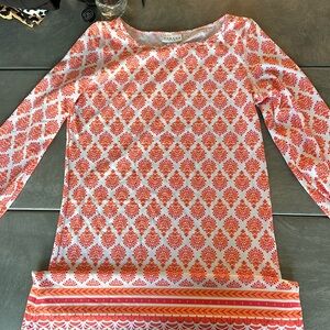 Cabana life size medium, long sleeve dress